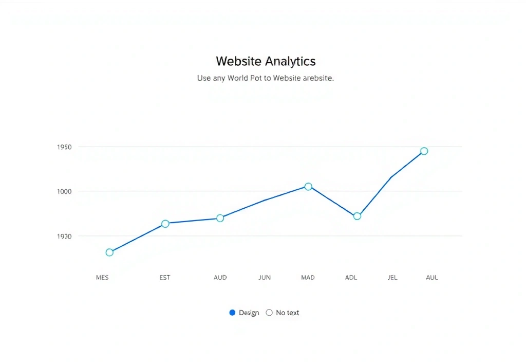 A graph showing website analytics data